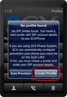 3CX - Create Profile