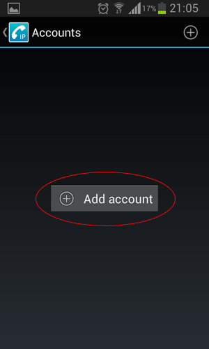 CSipSimple - Add account