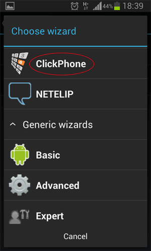 CSipSimple - ClickPhone